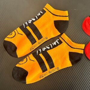 Naruto Anime Socks Men’s Size 7–12 Lot of 2 Pairs New Unworn
